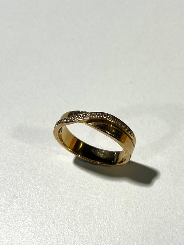 Bague en Or Jaune 18k - 4.25 Grs - Taille 51