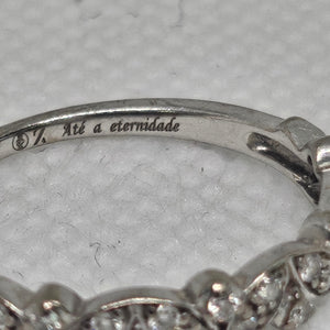 Bagues Or Gris avec 23 Diamants Taille - 50