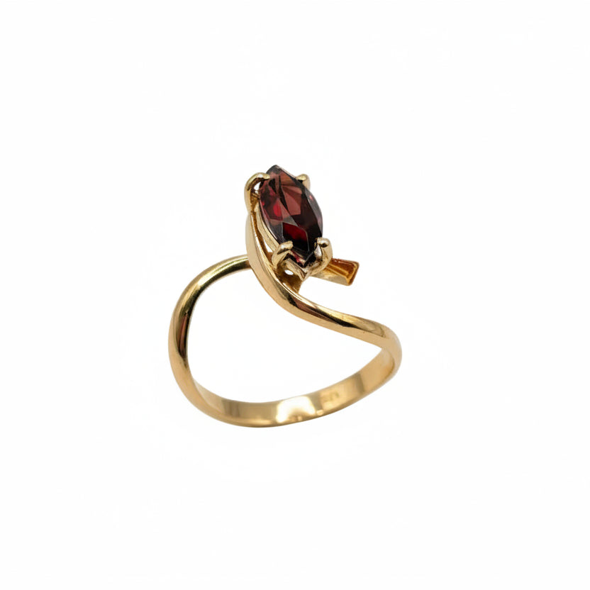 Bague ancienne en or jaune 18 K - Taille 49 - 3.94 G