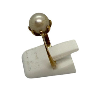 Bague Solitaire en Or Jaune 18K - Taille 53 - 3.95G