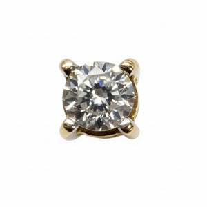 Boucles d'oreilles en or jaune et diamants 18k - 0.82 G