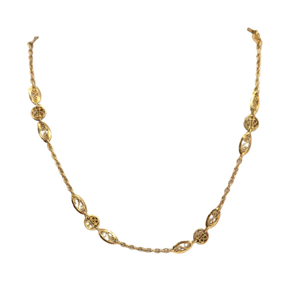 Collier Ras du Cou en Or Jaune 18K 5.43 Grs