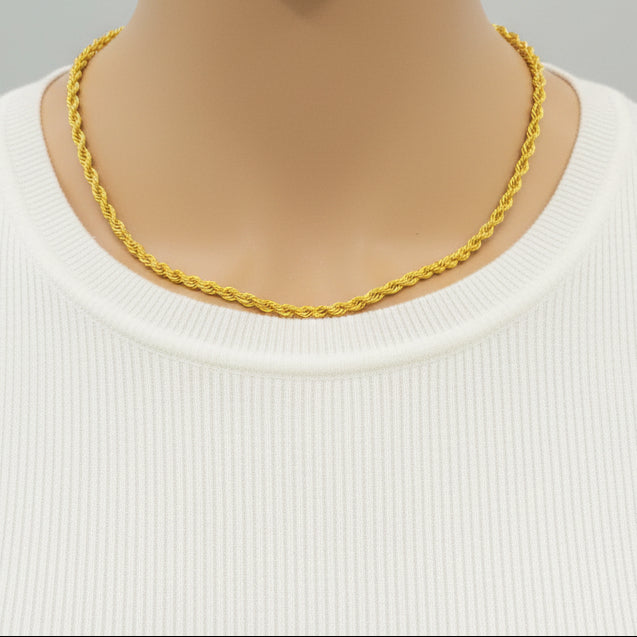 Collier en or jaune 18 K - 5.14 G