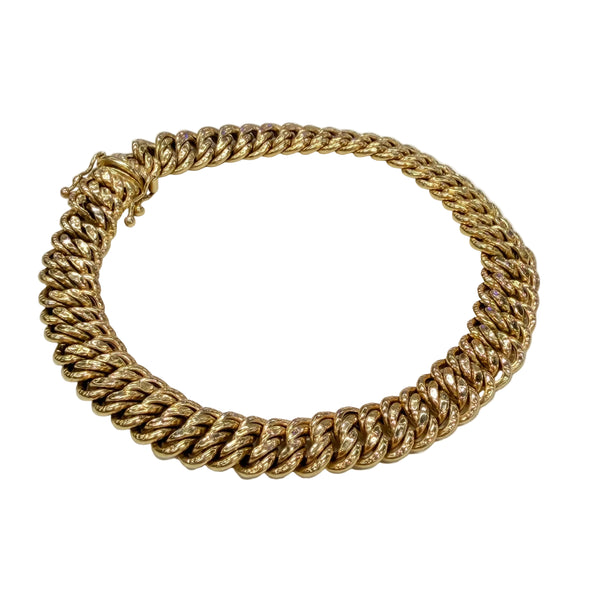 Bracelet Maille Américaine Or Jaune 18k