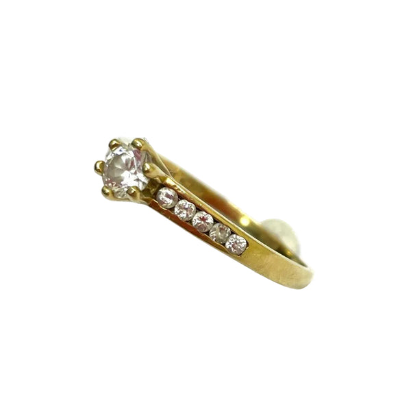 Bague Solitaire en Or Jaune 18k - 2 G