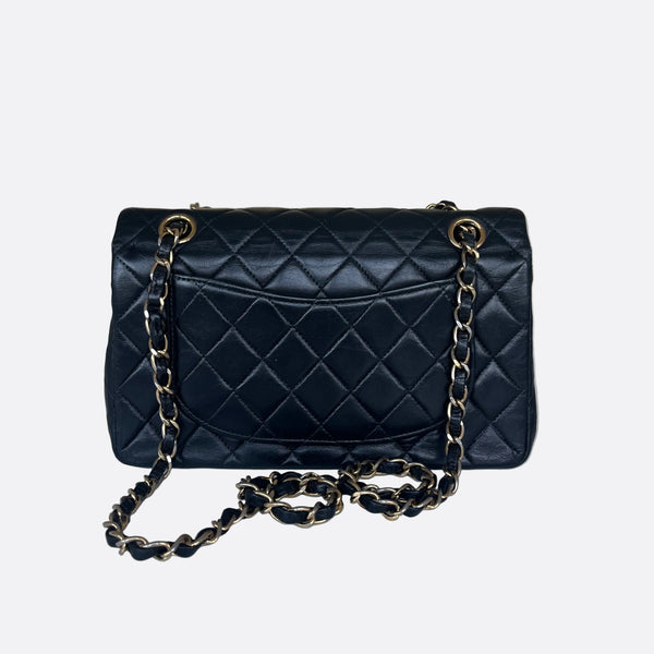 Sac Chanel Timeless 23 cm en Cuir Noir Vintage