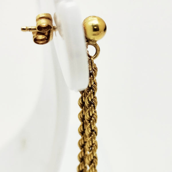 Boucles d'oreilles en or jaune 18 carats