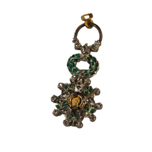 Pendentif Légion d'Honneur Napoléonienne en or jaune et blanc 22K - 2.41gr