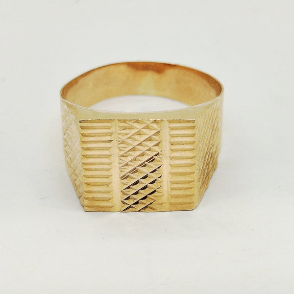 Chevalière en Or Jaune 18K 5.75 Grs - Taille 66