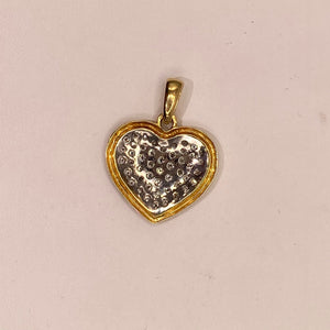 Pendentif Cœur Diamanté en Or Jaune 18K -  4.19G