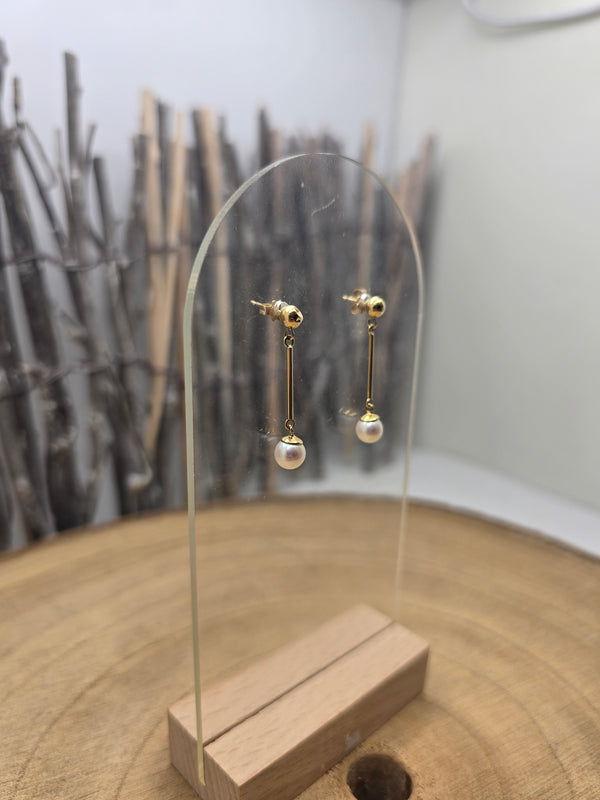 Boucles d'oreilles en Or Jaune 18K 1.28 Grs