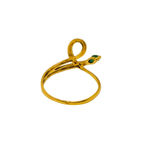 Bague Empierrée en Or Jaune 18K