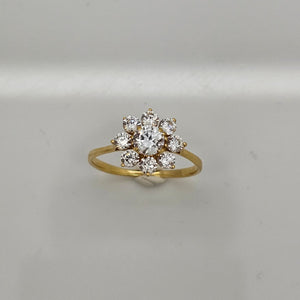 Bagues en Or jaune 18K - 2.26G - Taille 57