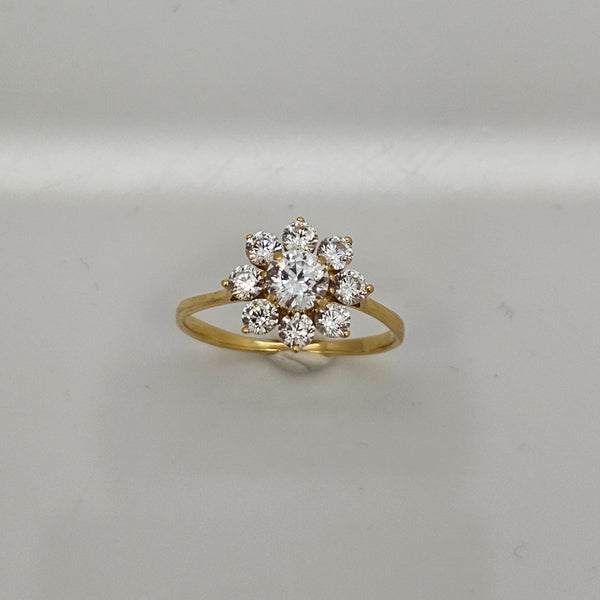 Bagues en Or jaune 18K - 2.26G - Taille 57