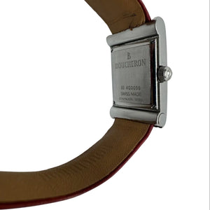 Boucheron Reflet Dame Montre Acier Cuir 2000