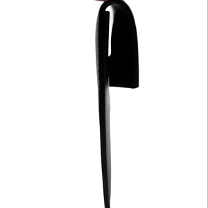 Pochette Saint Laurent Uptown en cuir noir grain de poudre