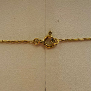 Collier Princesse en Or Jaune 18 carats avec Perle Tahiti - 3.68 Grs