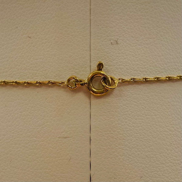 Collier Princesse en Or Jaune 18 carats avec Perle Tahiti - 3.68 Grs