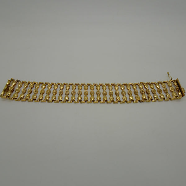 Bracelet Manchette en Or Jaune 18K 20.10 Grs