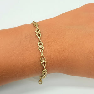 Bracelet Maille en Or Jaune 18K - 4.34g