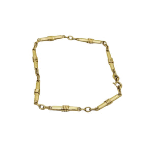 Bracelet Maillon Fantaisie Or Jaune 18K - 20 cm - 10.18gr