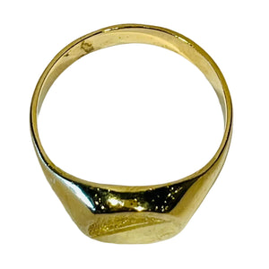 Bagues Chevalière Or Jaune 18 K - T 58 - 4.89 Grs