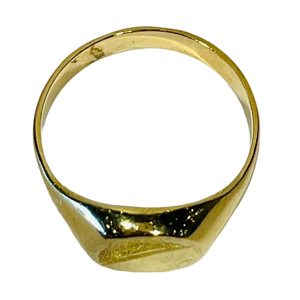 Bagues Chevalière Or Jaune 18 K - T 58 - 4.89 Grs