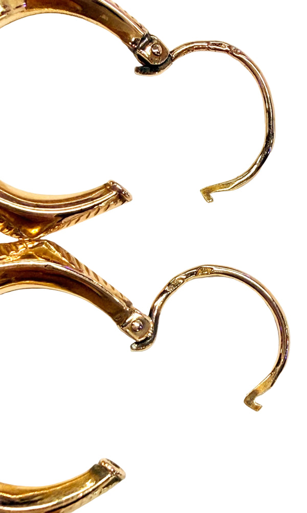 Boucles d'oreilles Créoles en Or Jaune 18k - 1.41 G