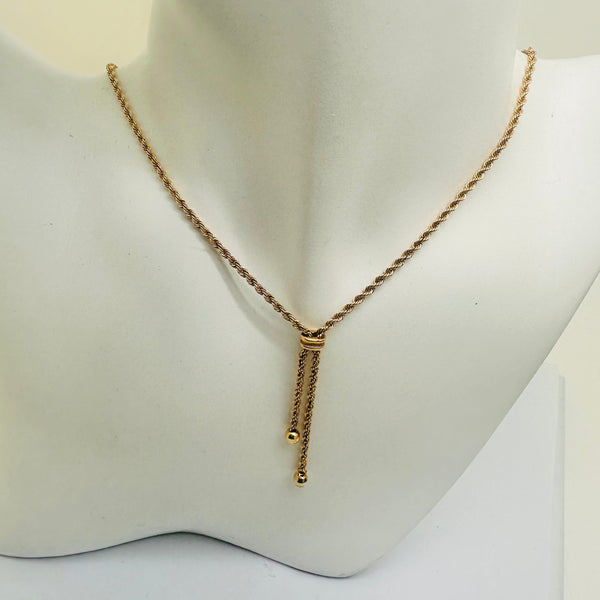 Collier Princesse en Or Jaune 18 Carats – 44 Cm