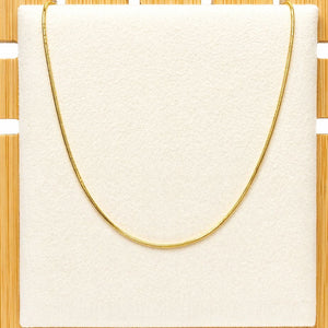 Collier serpent en or jaune 18k - 42.5cm - 4.07gr