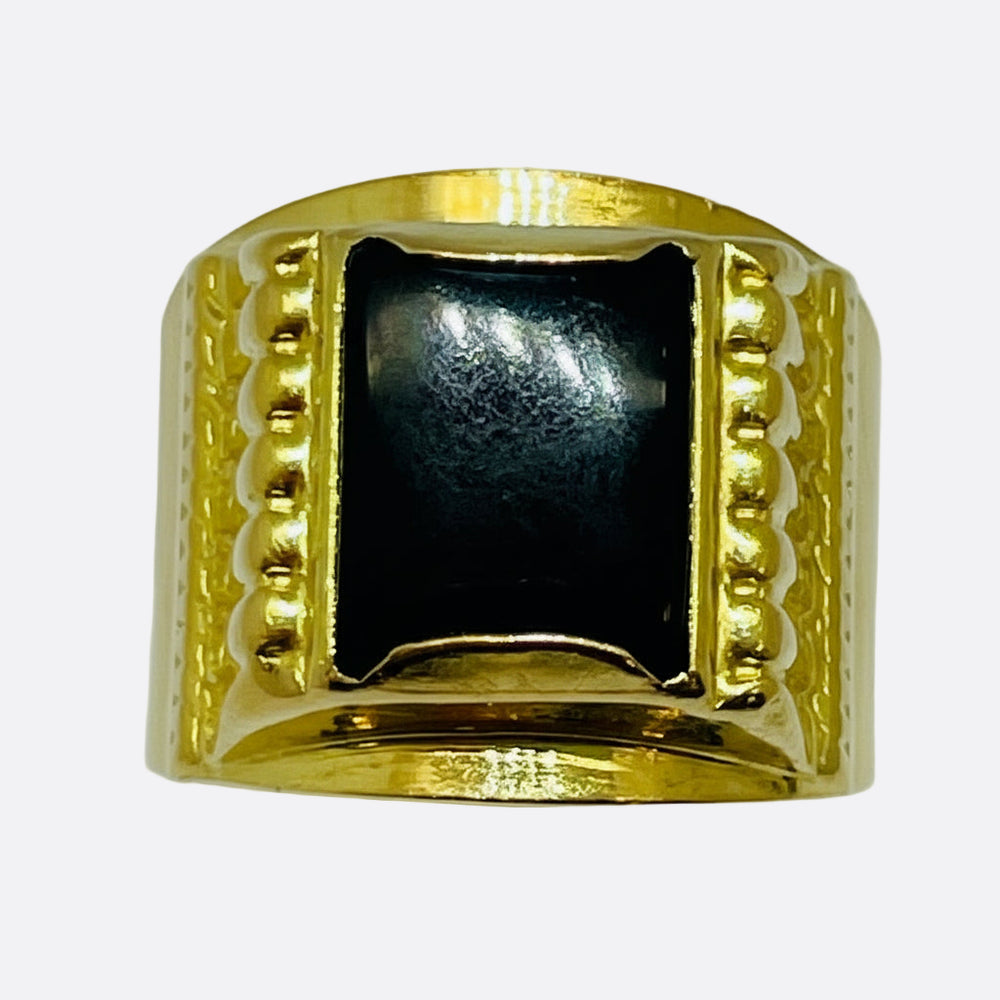 Chevalière en or jaune 18K - 8.37 G