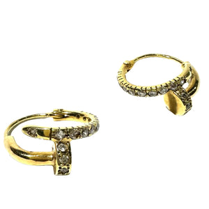 Boucles d'oreilles créoles en or 18 carats