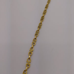 Bracelet Maillon Marine en Or Jaune 18K 13.81 Grs