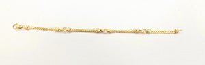 Bracelet Maillon Anglaise en Or Jaune 18K 8.27 Grs