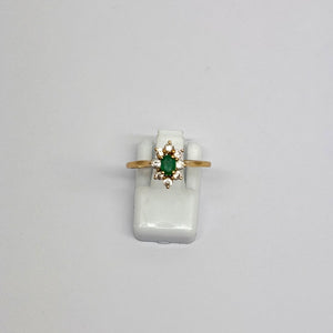 Bague Marquise en Or Jaune 18K