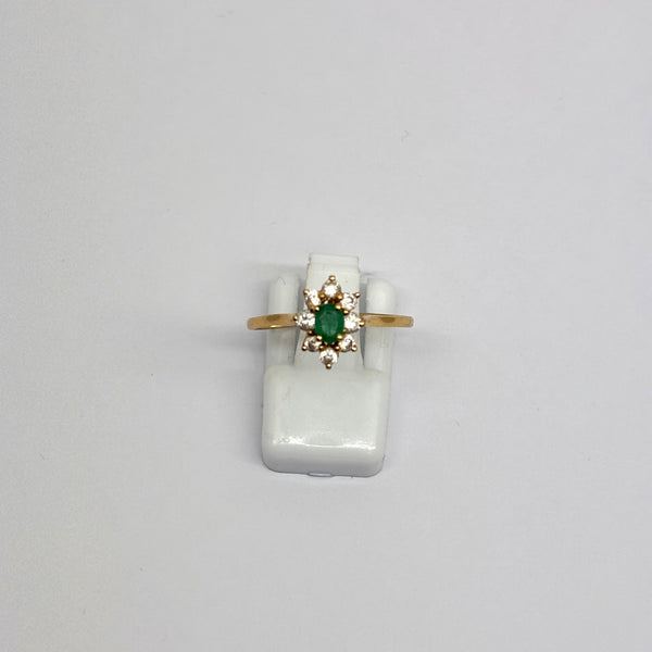 Bague Marquise en Or Jaune 18K