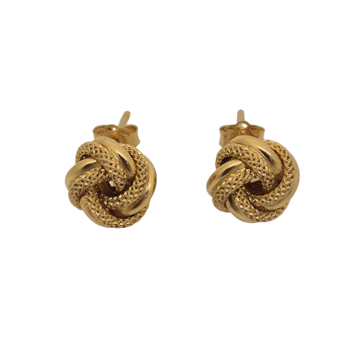Boucles d'oreilles Nœud Algérien Or Jaune 18k - 1.20 Grs