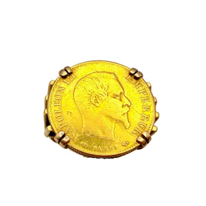 Bague en Or Jaune 18K - Taille 53 - 6.75G