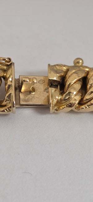 Bracelet Gourmette en Or Jaune 18K 16.4 Grs