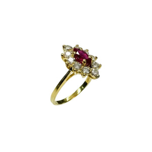 Bague Marguerite en Or Jaune 18k - 1.87 G - Taille : 46