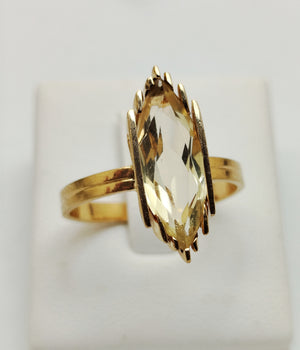 Bague en or jaune 18K - Taille 60