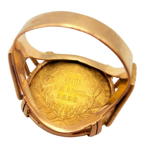 Bague en Or Jaune 18K - Taille 53 - 6.75G