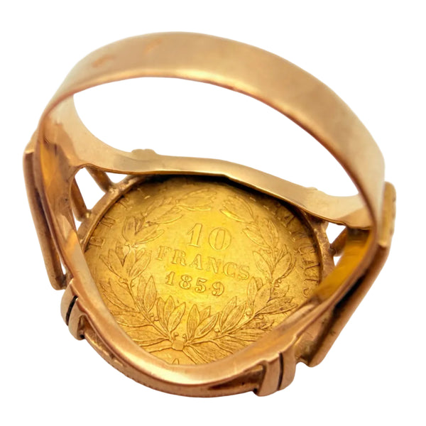 Bague en Or Jaune 18K - Taille 53 - 6.75G