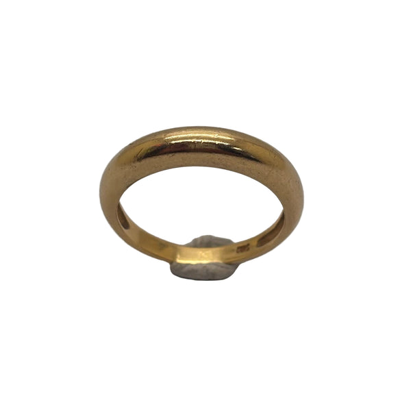 Bague en Or jaune 18K - Taille 62
