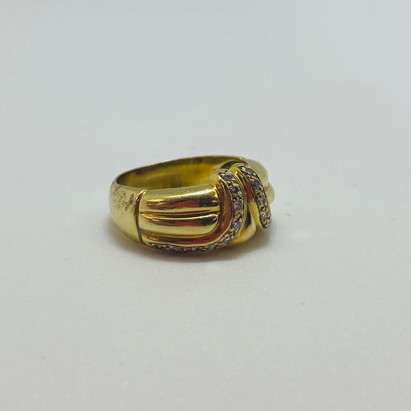 Bague en Or Jaune 18K Taille-52