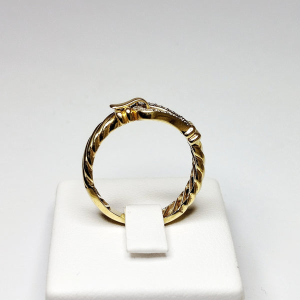 Bague en Or Jaune 18K Taille-56