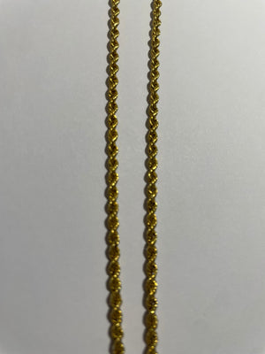 Collier Chaîne Longue en Or Jaune 18k 16.02 Grs