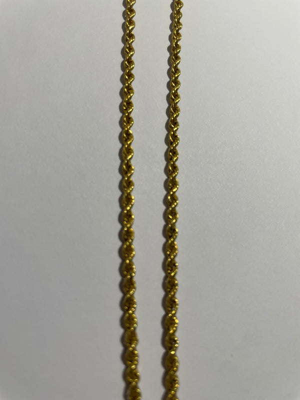 Collier Chaîne Longue en Or Jaune 18k 16.02 Grs