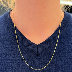 Collier chaîne Figaro Or Jaune 18k