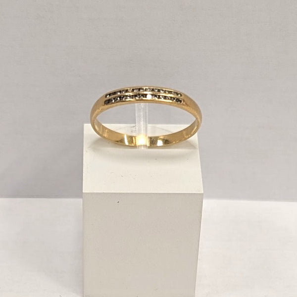 Bague Jonc en Or Jaune 18K - Taille 48 - 3.26G